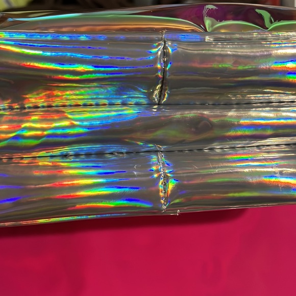 HUDA WISHFUL TRAVEL COSMETICS BAG Iiridescent trace bag NEW - Picture 5 of 6